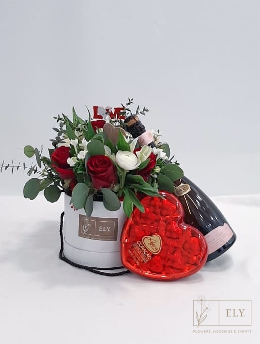 Florista Online - Kit Paris - Caixa com Flores - 95.00€